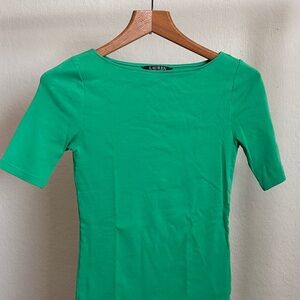 Ralph Lauren Vibrant Green Short Sleeve Top